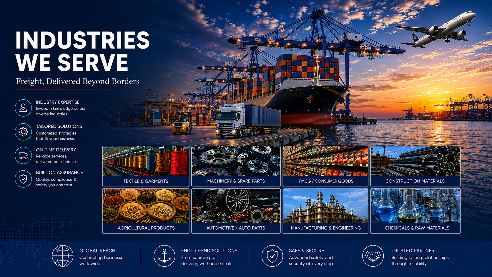 Industries We Serve - Balita Meridian Logistics